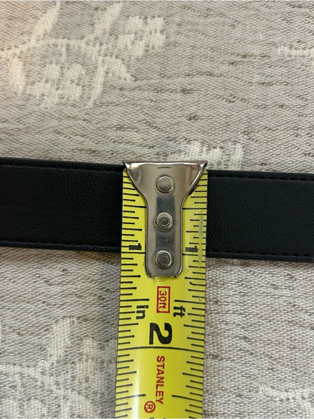 H&M Leather Gold Chain-Link Buckle Belt with Black Strap Size S - Picture 8 of 9